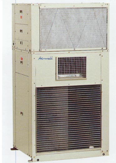 maquina de aire acondicionado compacta vertical para conductos de 70 kw en bomba de calor