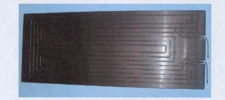Panel termodinamico tipo Roll Bond en aluminio anodizado de color negro